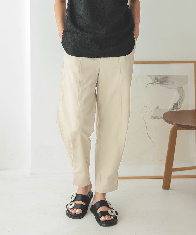 7/25迄出品　コットンリネン　裾ボタン　パンツ　サイズ２ 裾ボタン2wayパンツ