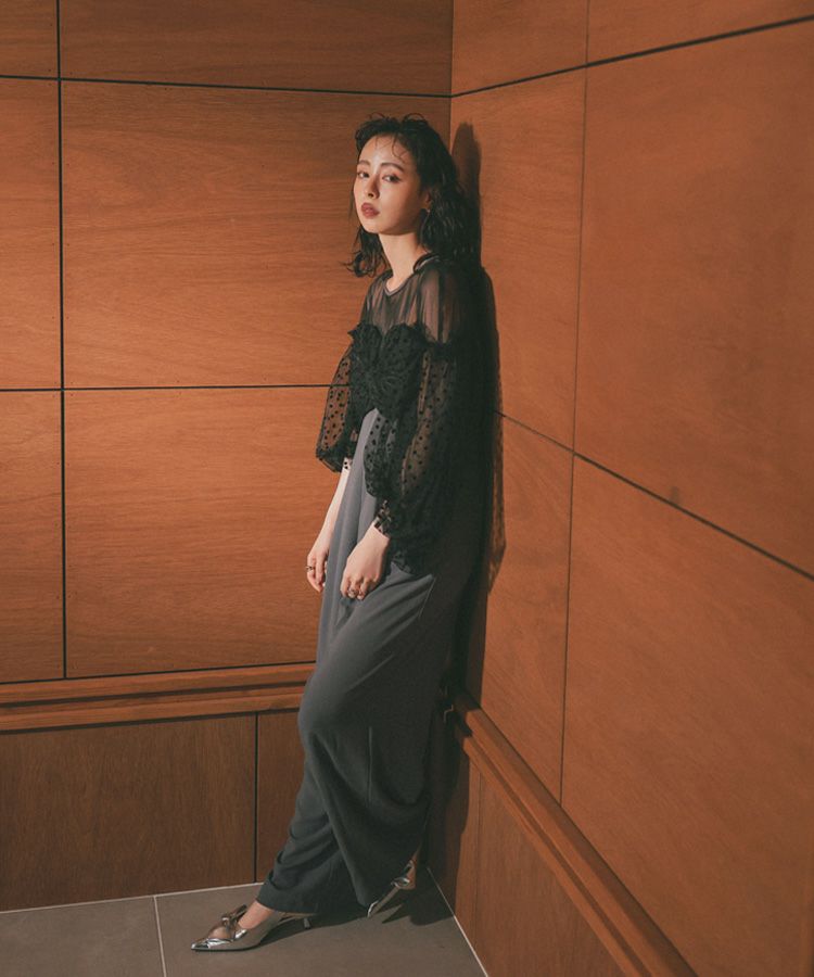 スーツ・フォーマル・ドレス ANDRESD flocky dot dress flocky dot pants dress | ANDRESD