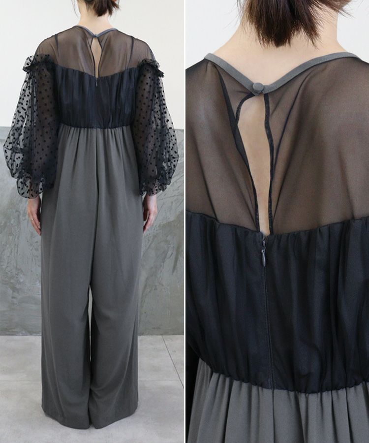 flocky dot dress