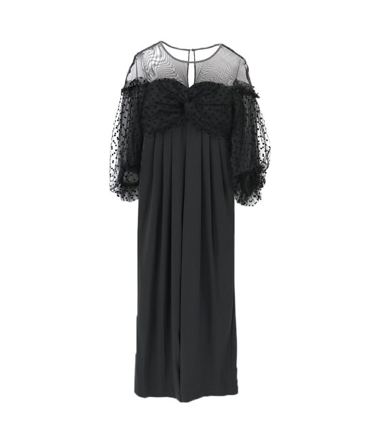 flocky dot dress
