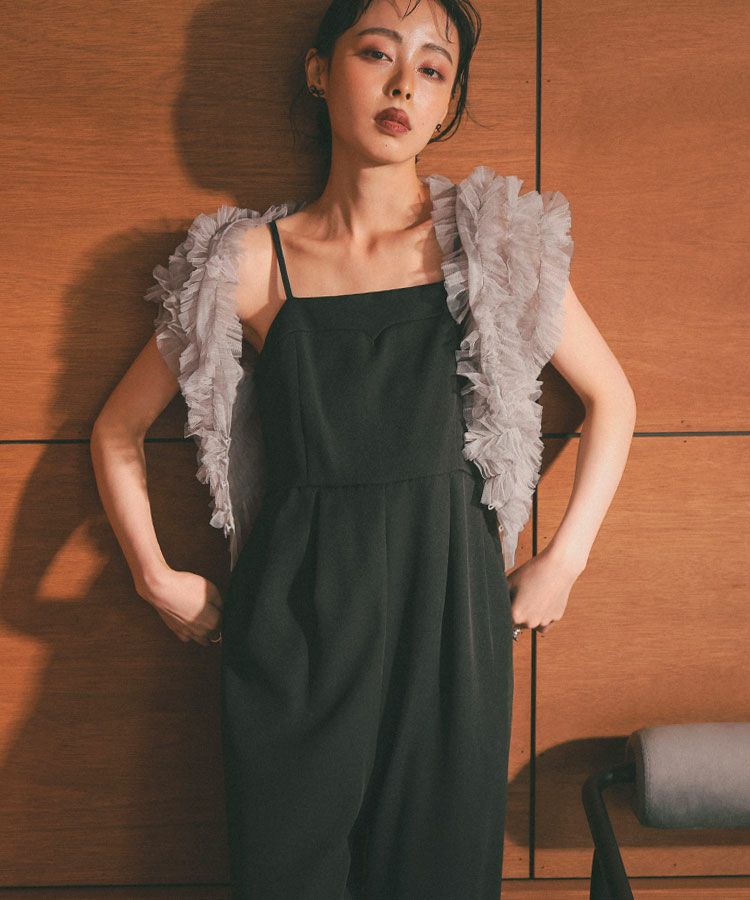 tulle vest all in one dress