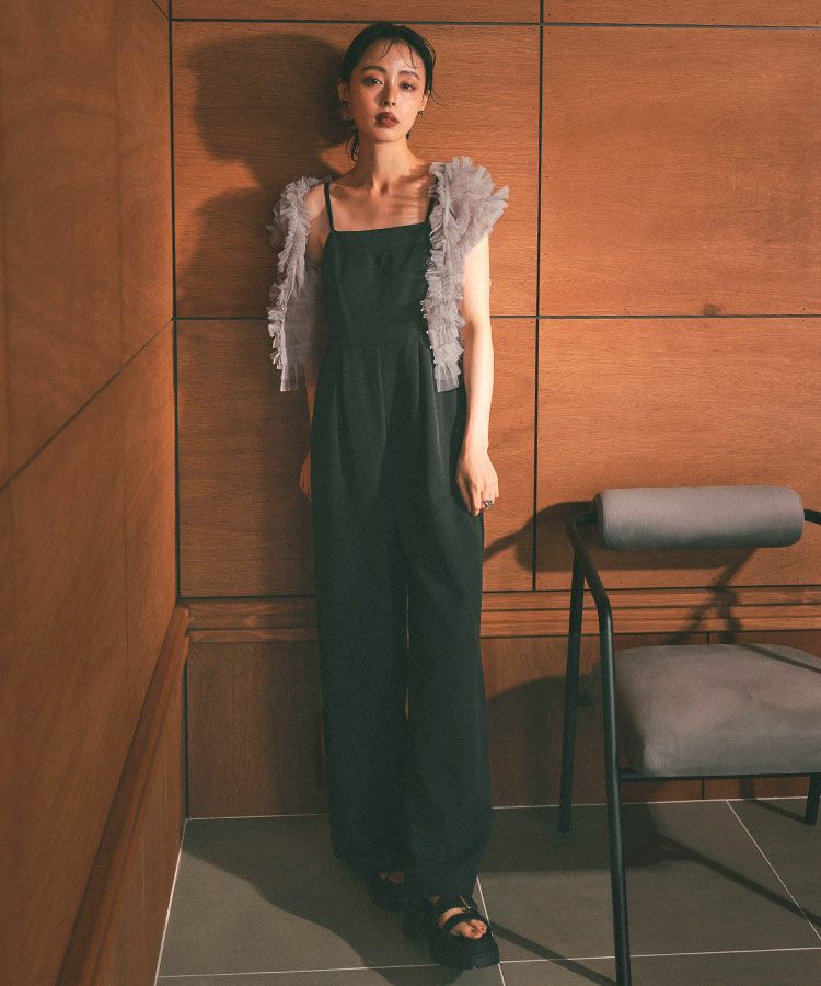 tulle vest all in one dress