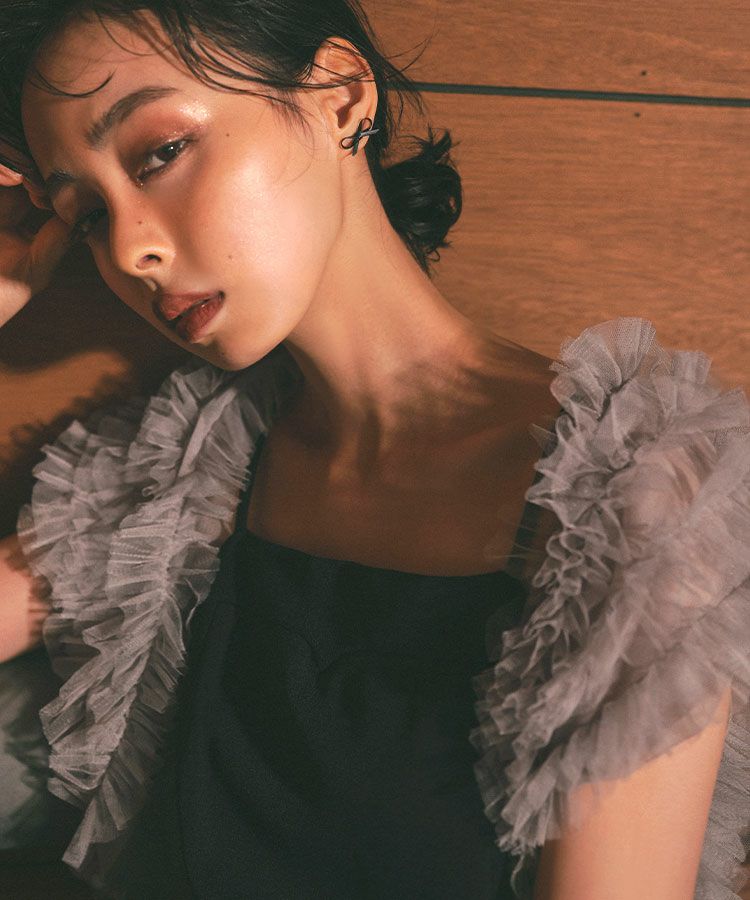 tulle vest all in one dress