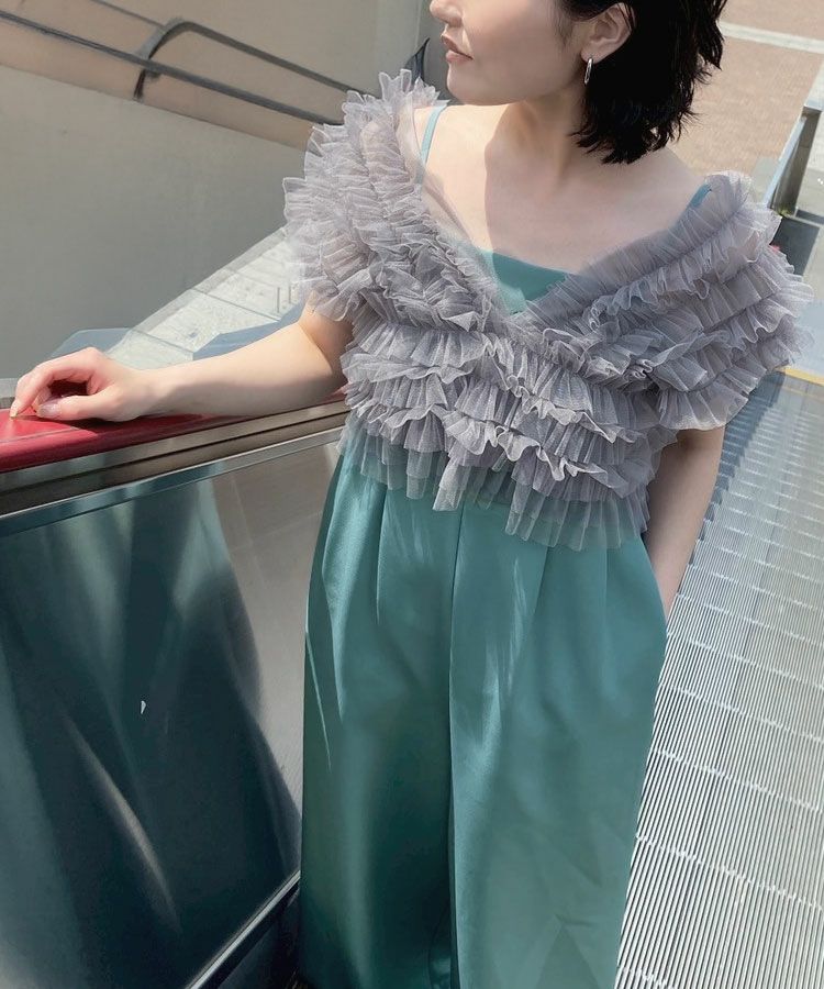 tulle vest all in one dress