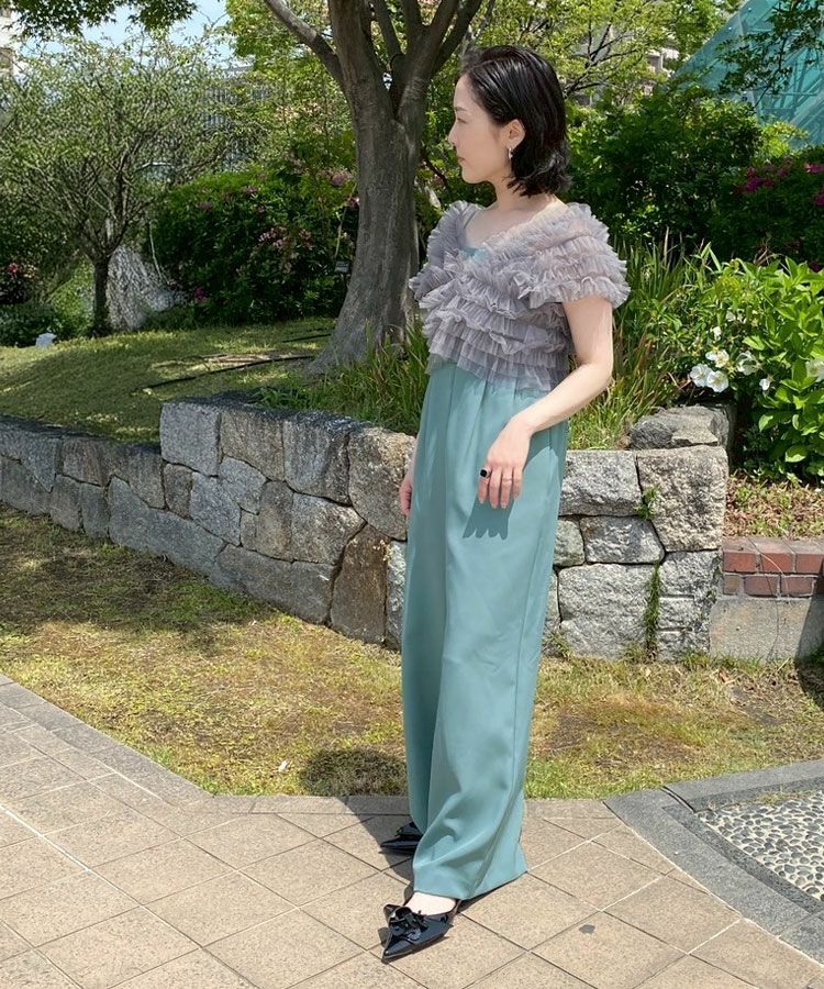 tulle vest all in one dress