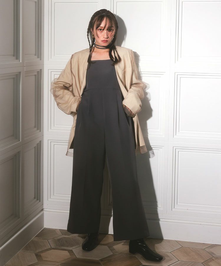 サロペット・オーバーオール・オールインワン Andresd double cross all in one dress andresed double cross all in one dress