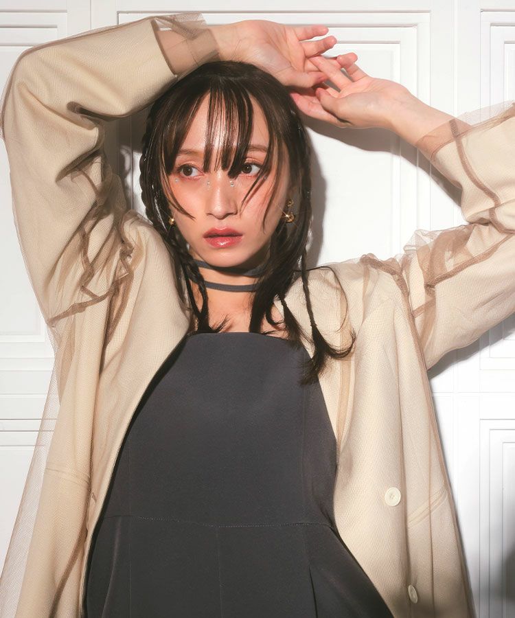サロペット・オーバーオール・オールインワン Andresd double cross all in one dress double cross all in one dress / ダブルクロスオールインワン
