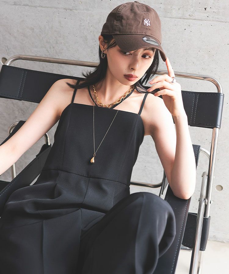 サロペット・オーバーオール・オールインワン Andresd double cross all in one dress double cross all in one dress / ダブルクロスオールインワン
