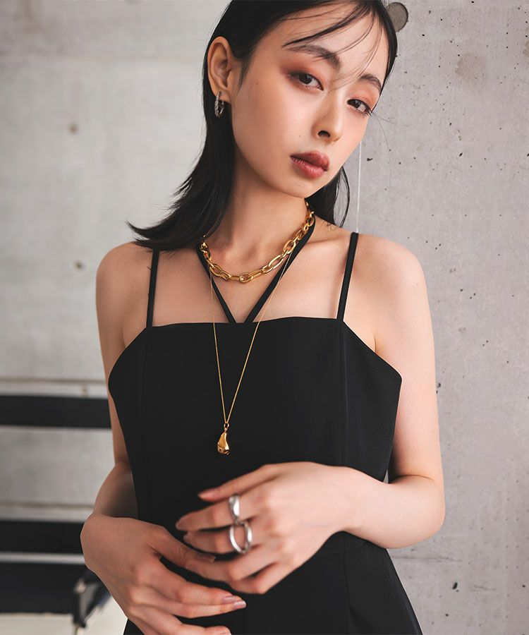 double cross all in one dress