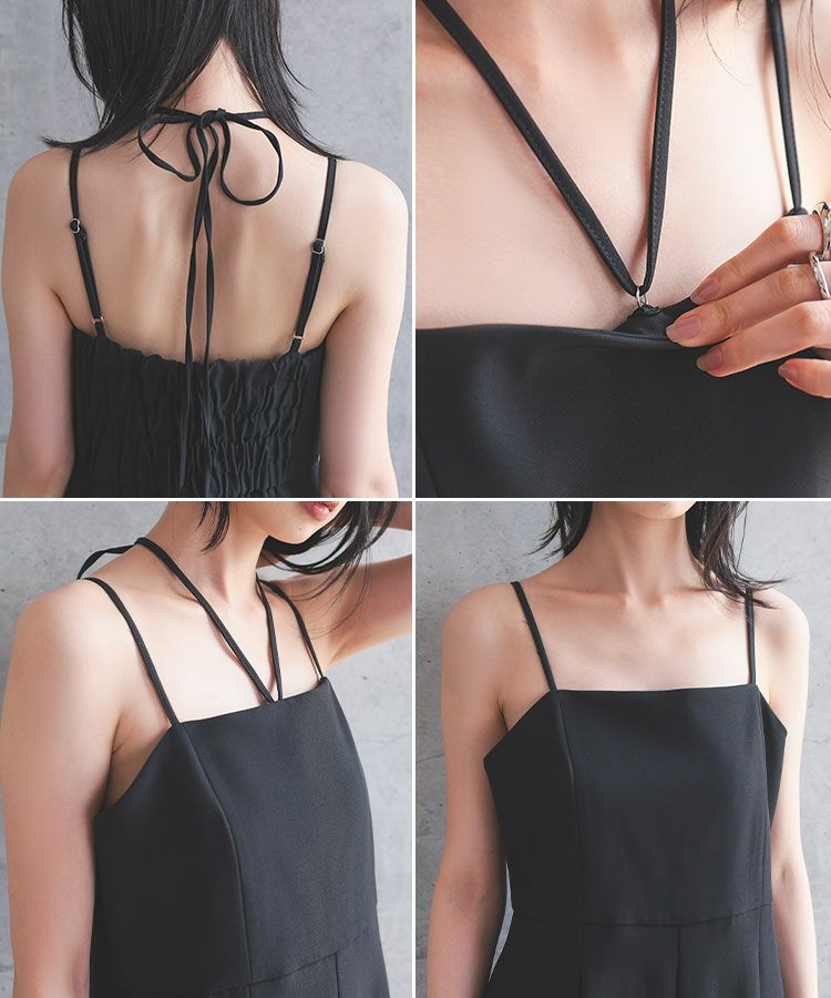 【まるぽ】ANDRESD オールインワンドレス double cross all in one dress / ダブルクロスオールインワン