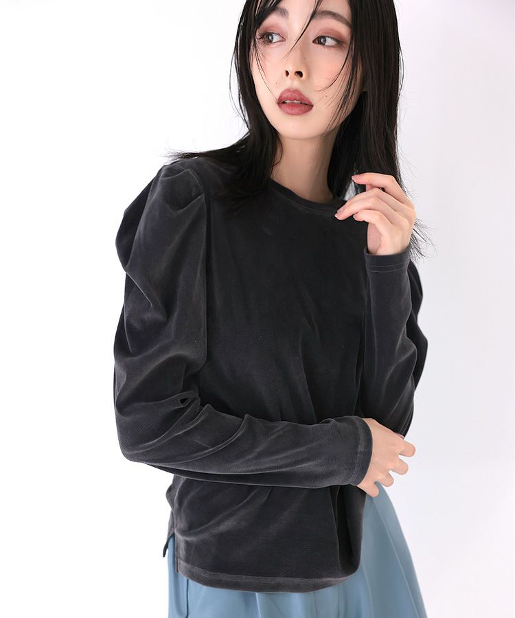 フロッキーメッシュトップス レディース ラメ入りフロッキーメッシュトップス | SocialGIRL（ソーシャル