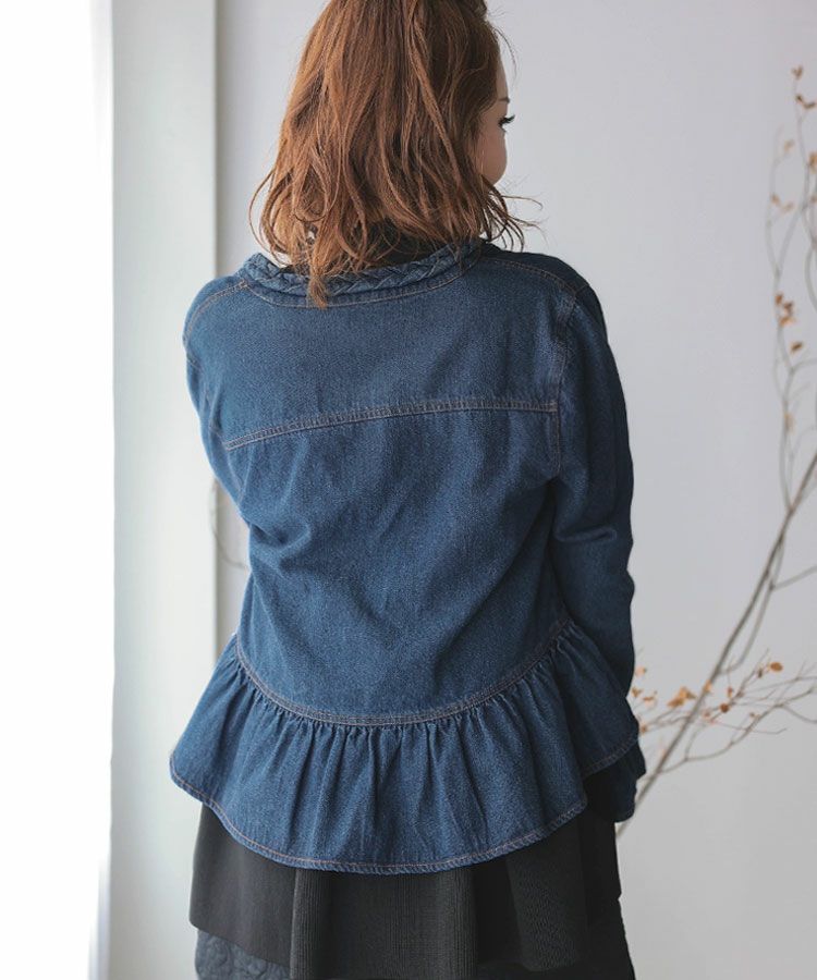 シュプリーム×バーバリー 21AW コットン デニムジャケット L