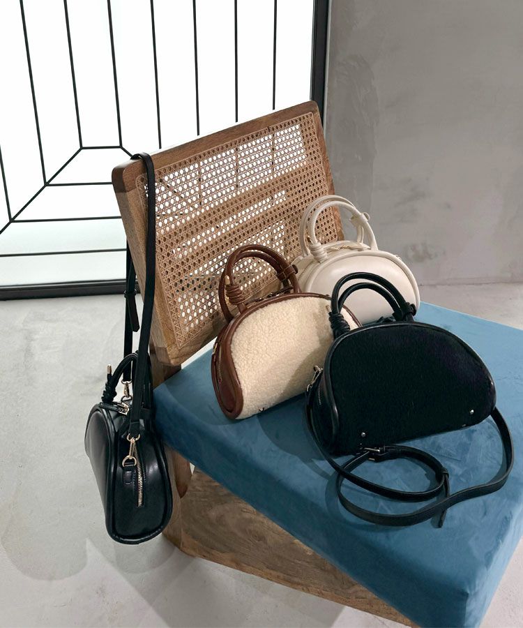 2wayボアラウンドボストンBAG[C]