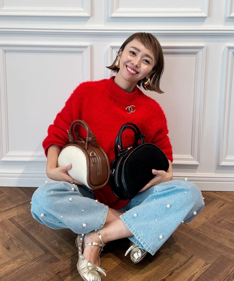 2wayボアラウンドボストンBAG[C]