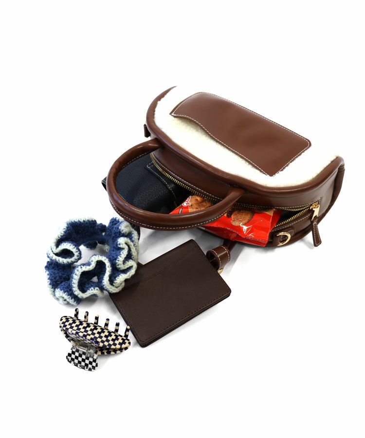2wayボアラウンドボストンBAG[C]