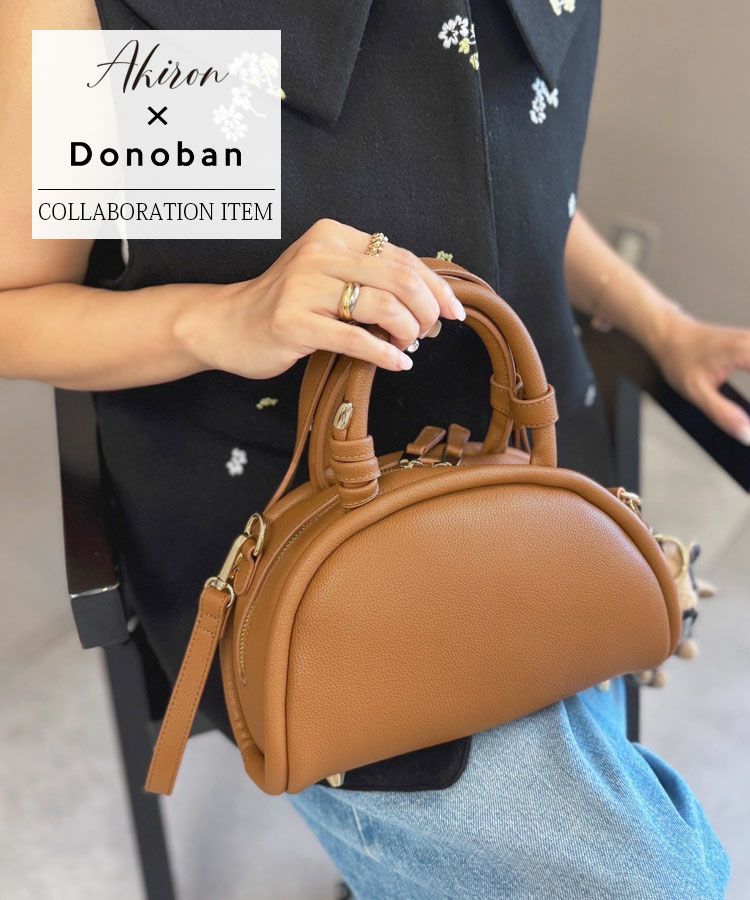 2wayキャンバスラウンドボストンBAG[C]