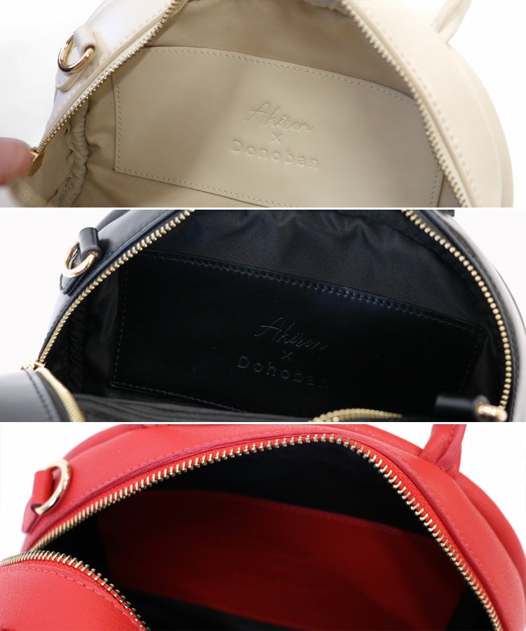 2wayレザーラウンドボストンBAG[C]