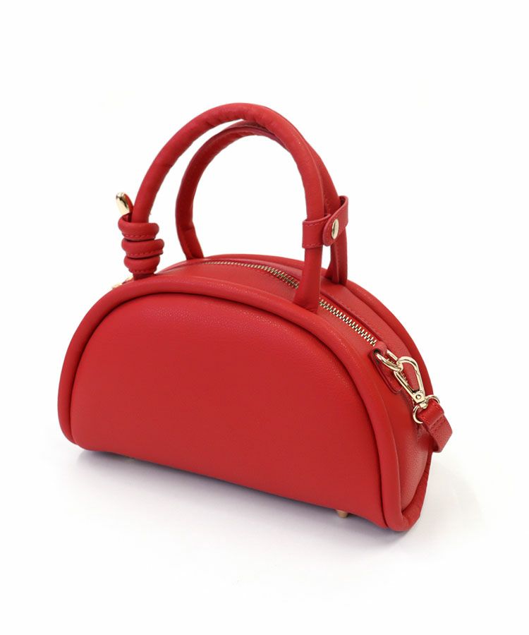 2wayレザーラウンドボストンBAG[C]