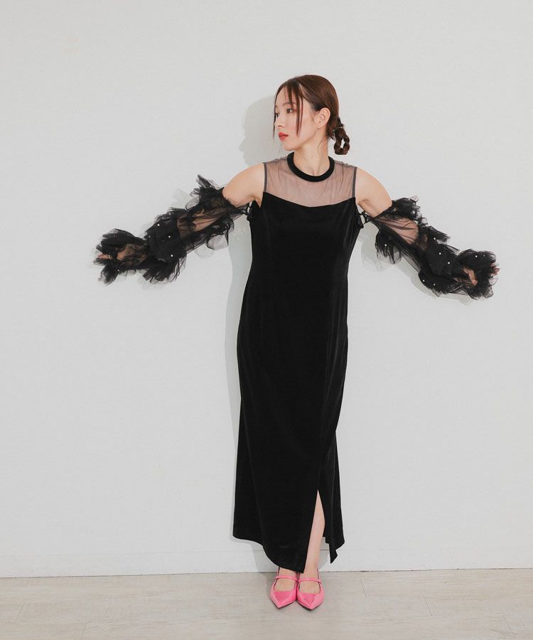 detached sleeve dress