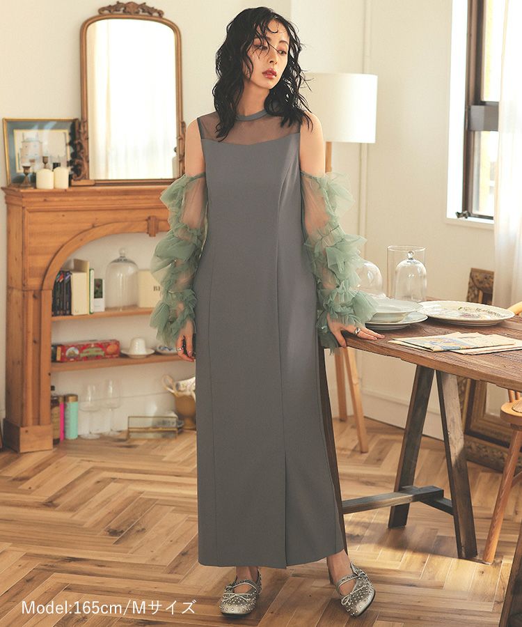 detached sleeve dress 