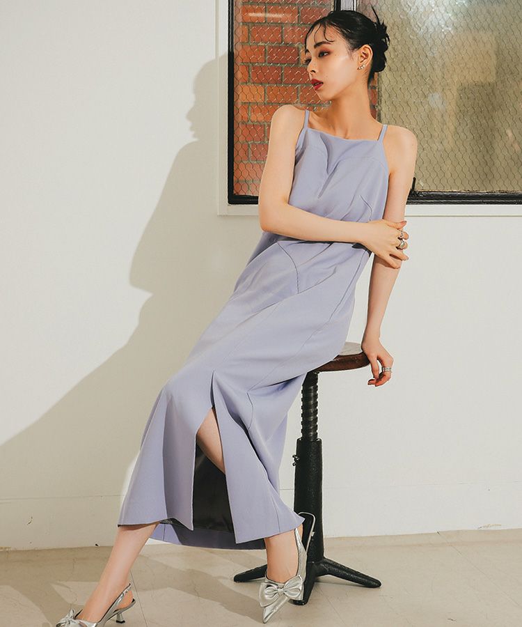 drape velour dress