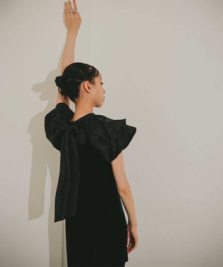 drape velour dress