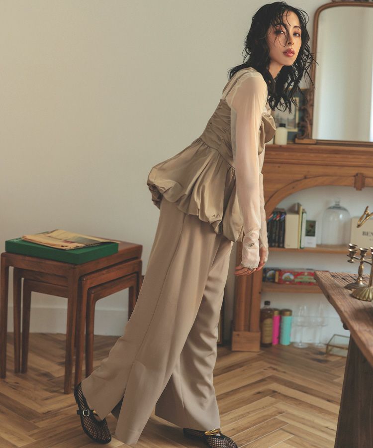 スーツ・フォーマル・ドレス ANDRESD / shirring gather setup dress shirring gather setup dress | ANDRESD