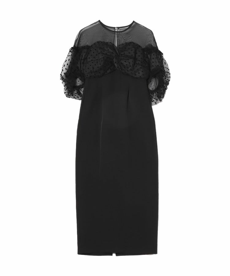 スーツ・フォーマル・ドレス andresd flocky dot one piece DONOBAN ドレス 「ANDRESD」flocky dot dress 結婚式 ワンピース