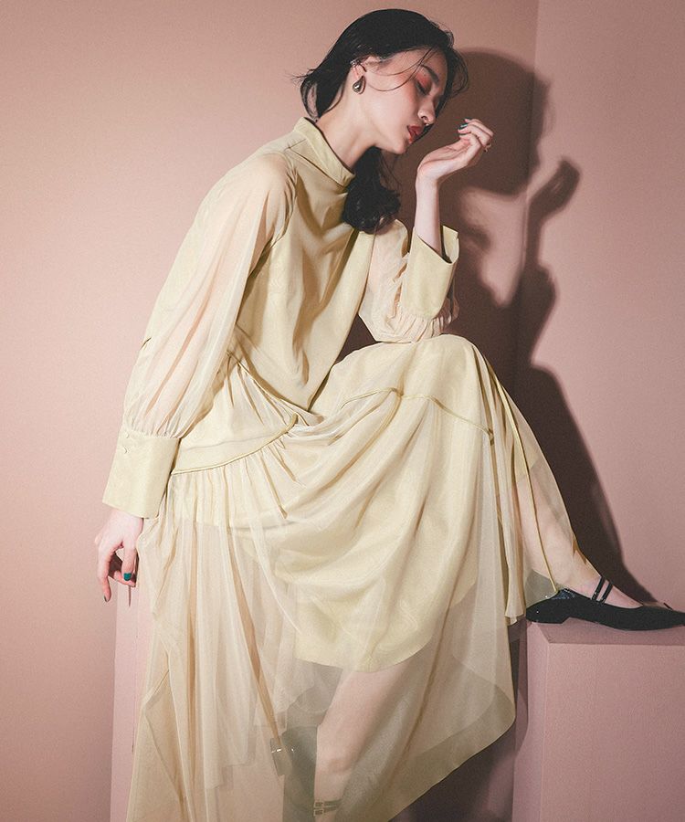 andresd piping tulle dress パイピングチュールドレス ANDRESD ドレス piping tulle dress パイピングチュールドレス