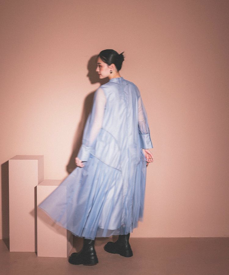 piping tulle dress