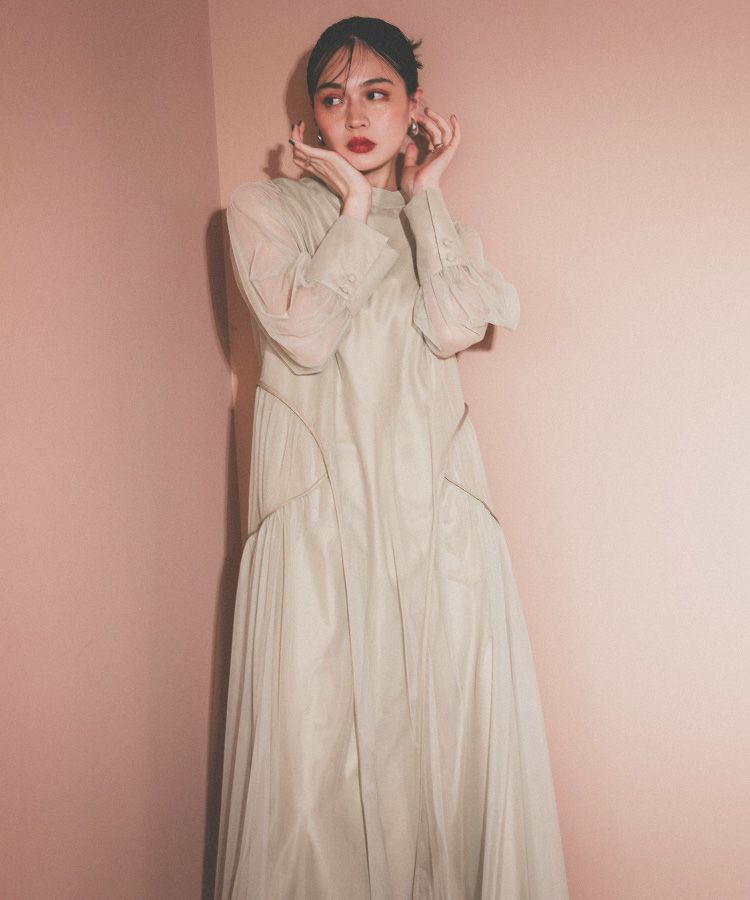 piping tulle dress