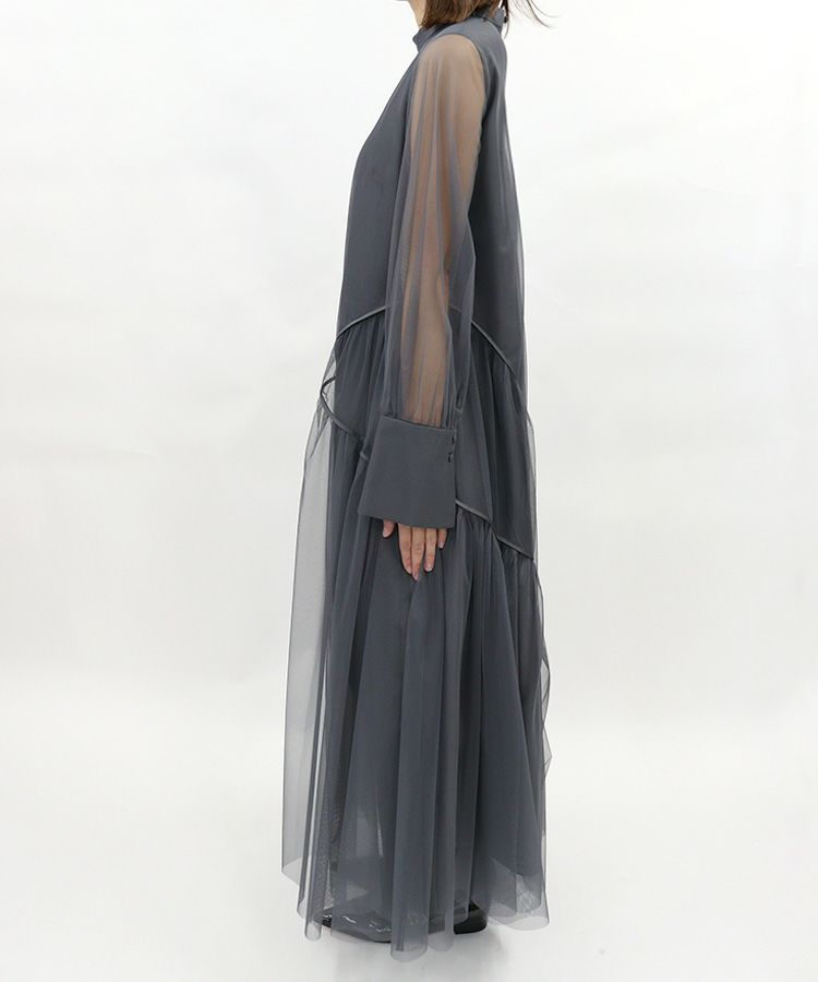 【ANDRESD】 piping tulle dressパイピングチュールドレス ANDRESD ドレス piping tulle dress パイピングチュールドレス