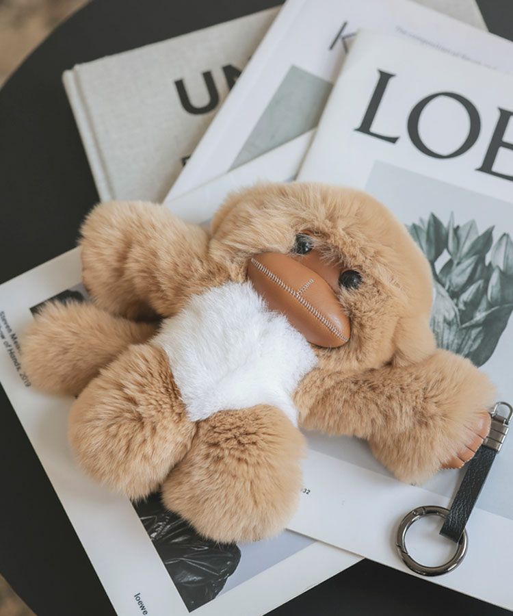 ラビットファーおさるチャーム