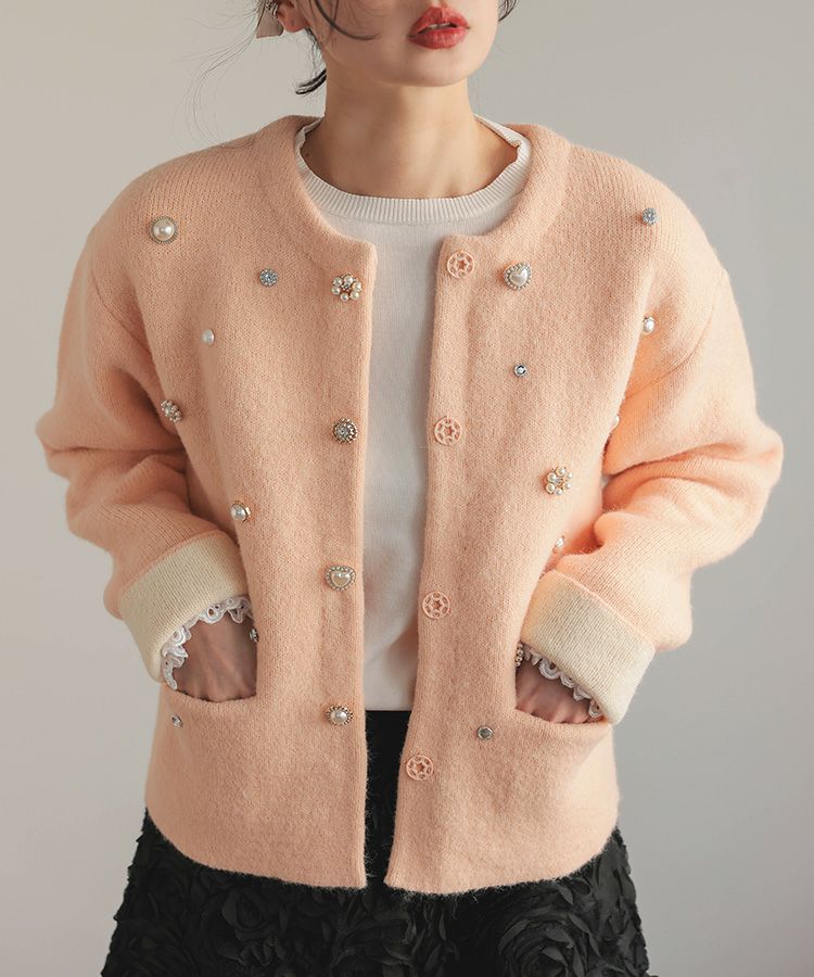 マルチボタンコーディガン