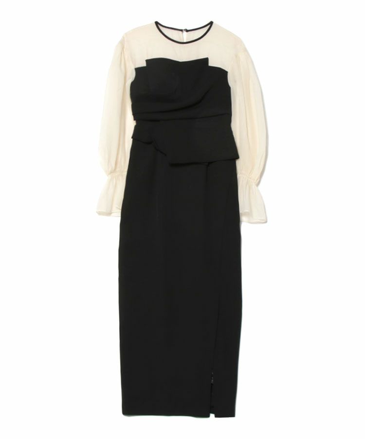 draped bustier dress[8FS]