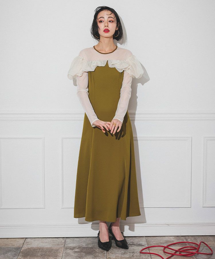 frills flare dress