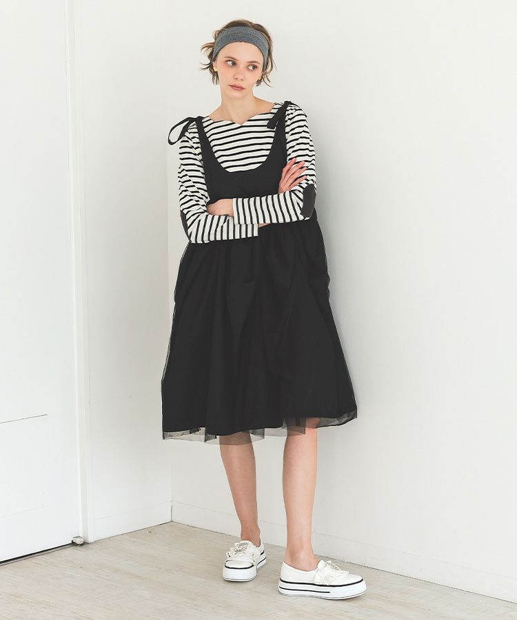 tシャツ ハートネックボーダートップス レディース ハートネックボーダートップス