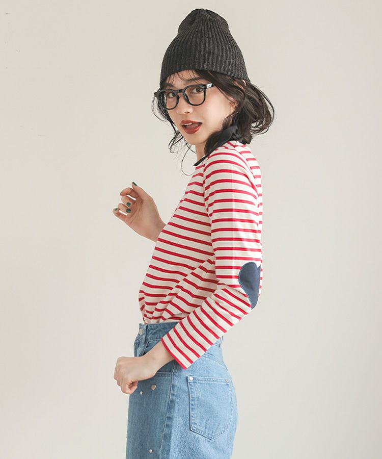 tシャツ ハートネックボーダートップス レディース 楽天市場】【クーポン利用で6534円】トップス レディース