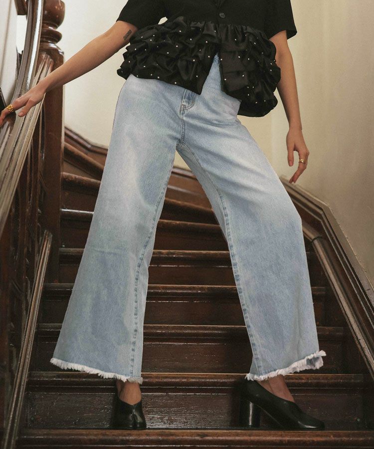 Donoban 撥水ワイドデニム