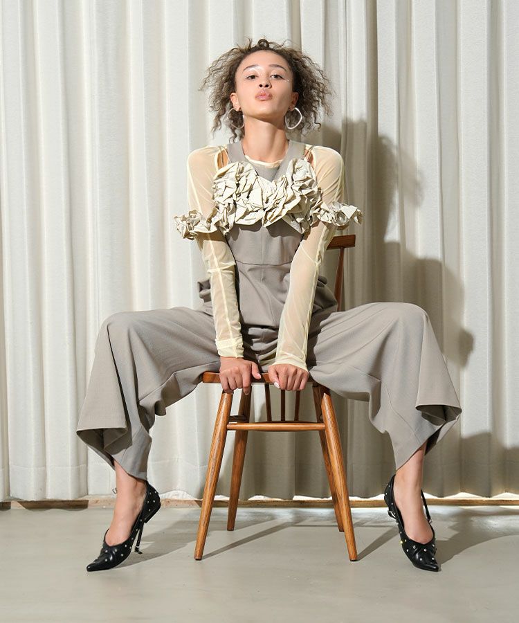 p*e様 アンドレスド★ ruffled bustier pants dress p*e様 アンドレスド☆ ruffled bustier pants dress ruffled