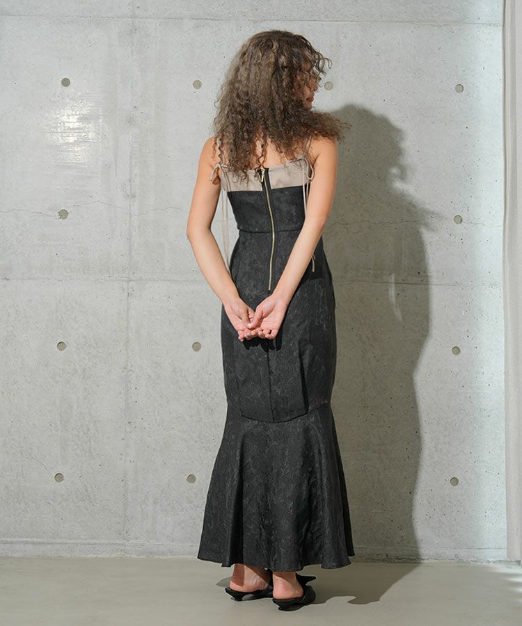 パーティードレス　ANDRESD DONOBAN ドレス 「ANDRESD」flocky dot dress 結婚式 ワンピース