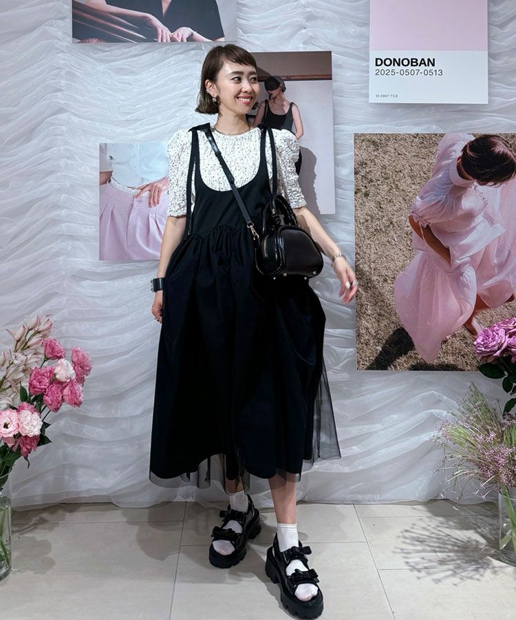 Akiron x Donoban リボン付き厚底サンダル Sサイズ22.5~23 Amazon.co.jp: アキロン×Donobanコラボ 2wayパールリボン