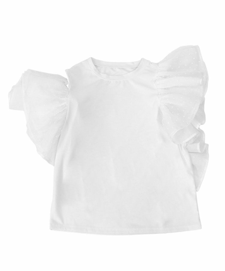 ドノバン♡タグ付き ドットフリルショルダーＴシャツ Donoban】ドットフリルショルダーTee | ドノバン(DONOBAN