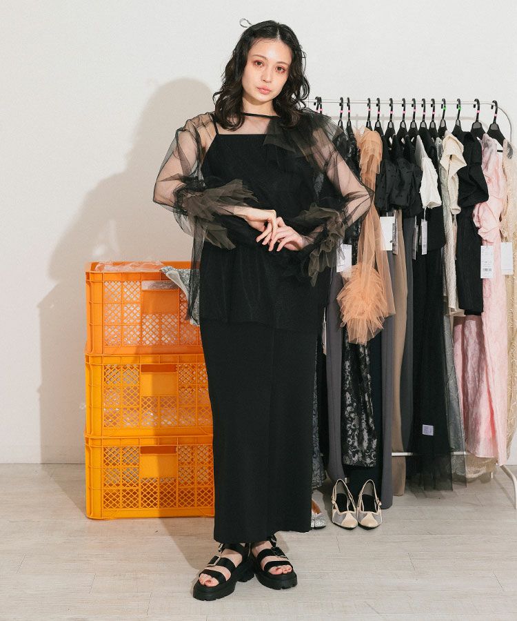 ANDRESD アンドレスド blooming tulle dress blooming tulle dress ブルーミングチュールドレス（ドレス