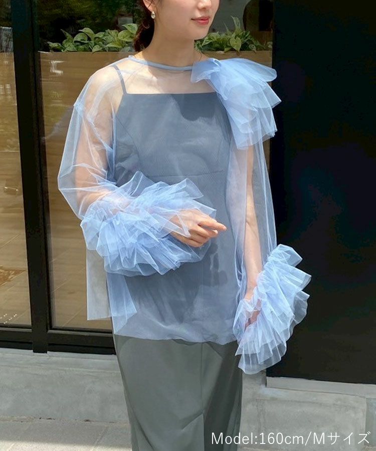 ANDRESD アンドレスド blooming tulle dress blooming tulle dress ブルーミングチュールドレス（ドレス