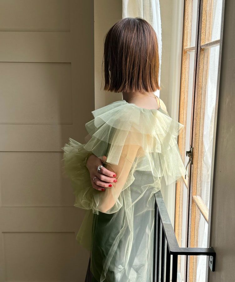 ANDRESD アンドレスド blooming tulle dress blooming tulle dress ブルーミングチュールドレス（ドレス