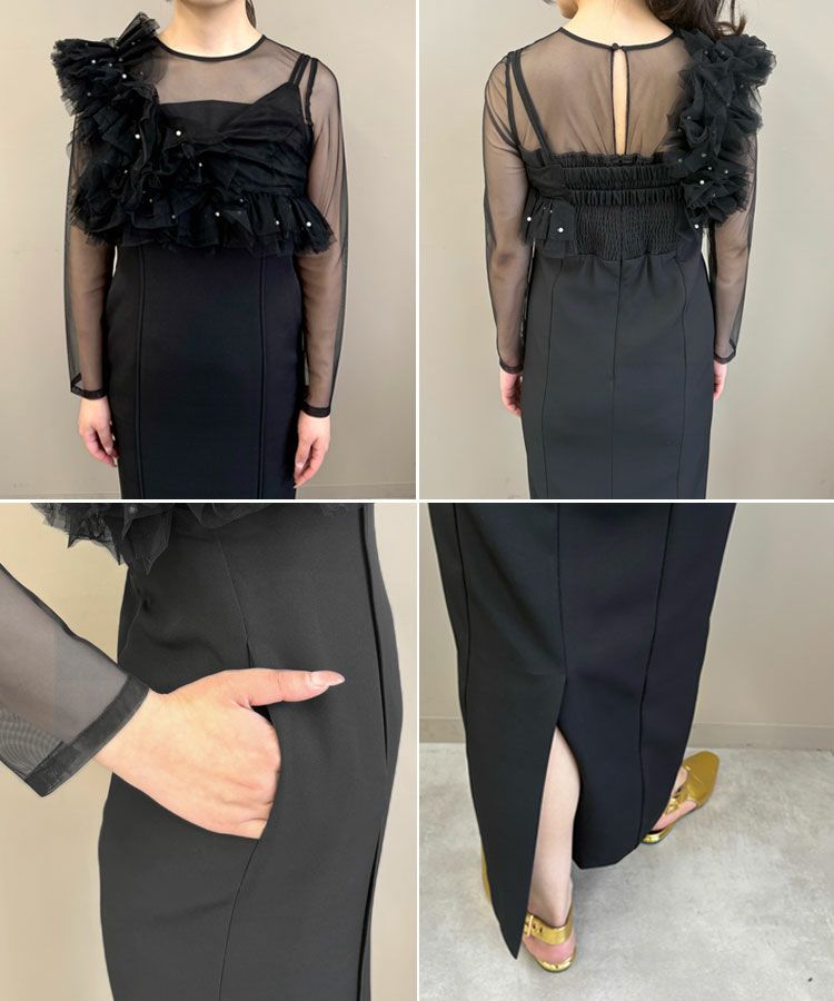 pearl bustier dress[8FS]