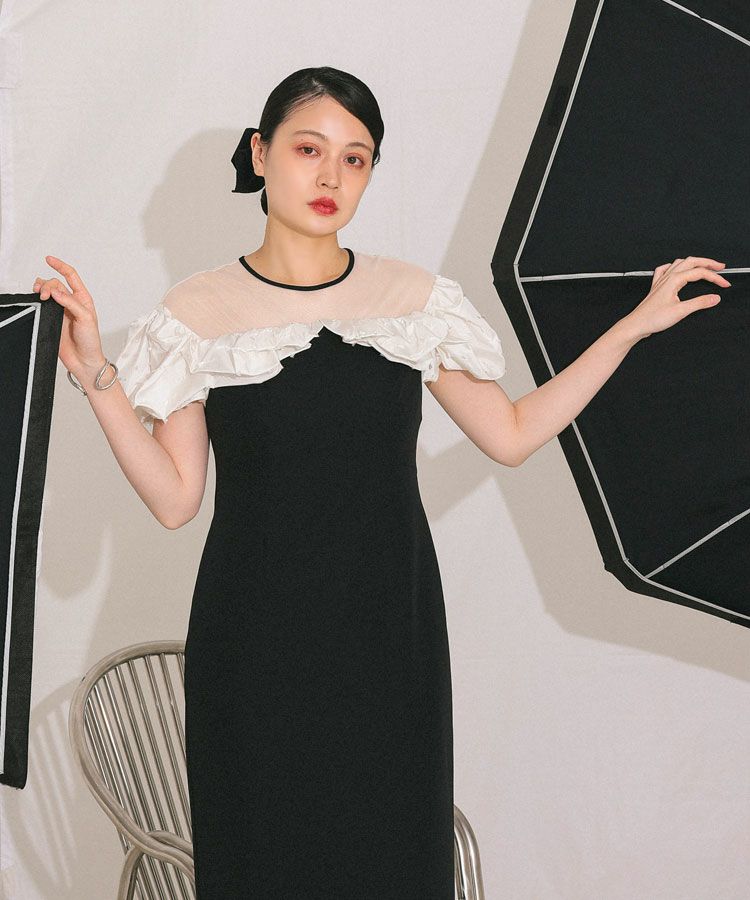 【新品】ANDRESD fringe glitter knot dress | ANDRESD