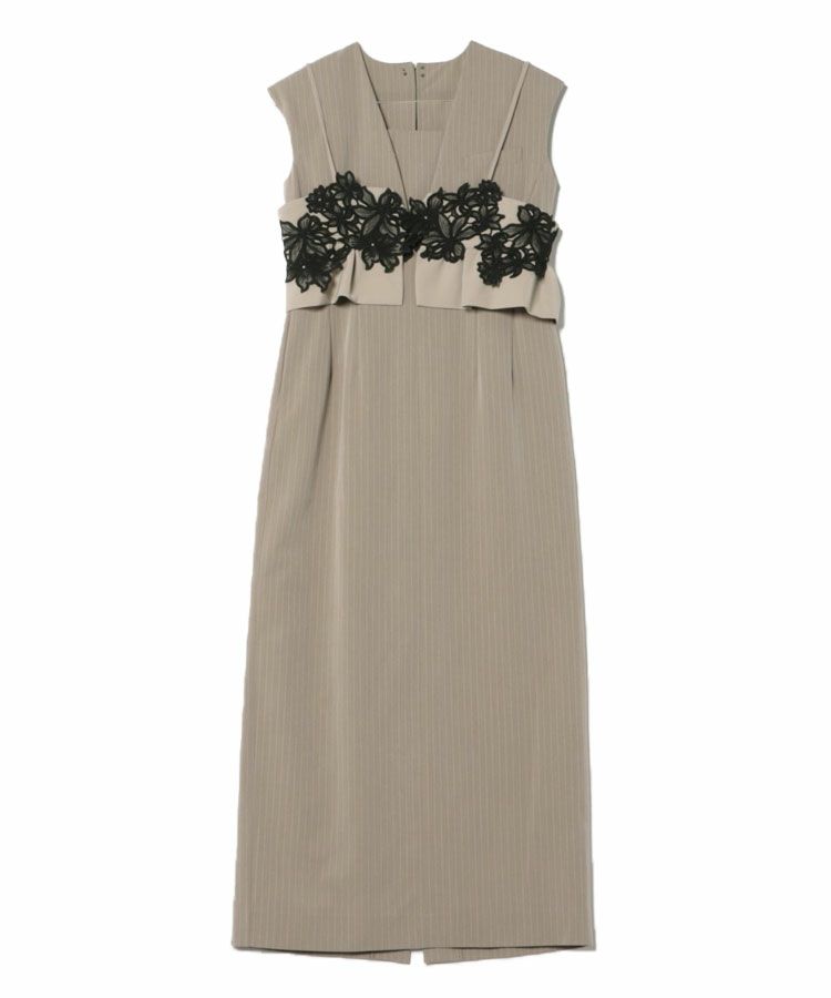 スーツ・フォーマル・ドレス pinstripe sleeveless bustier dress ANDRESD ドレス pinstripe sleeveless bustier dress / ピン