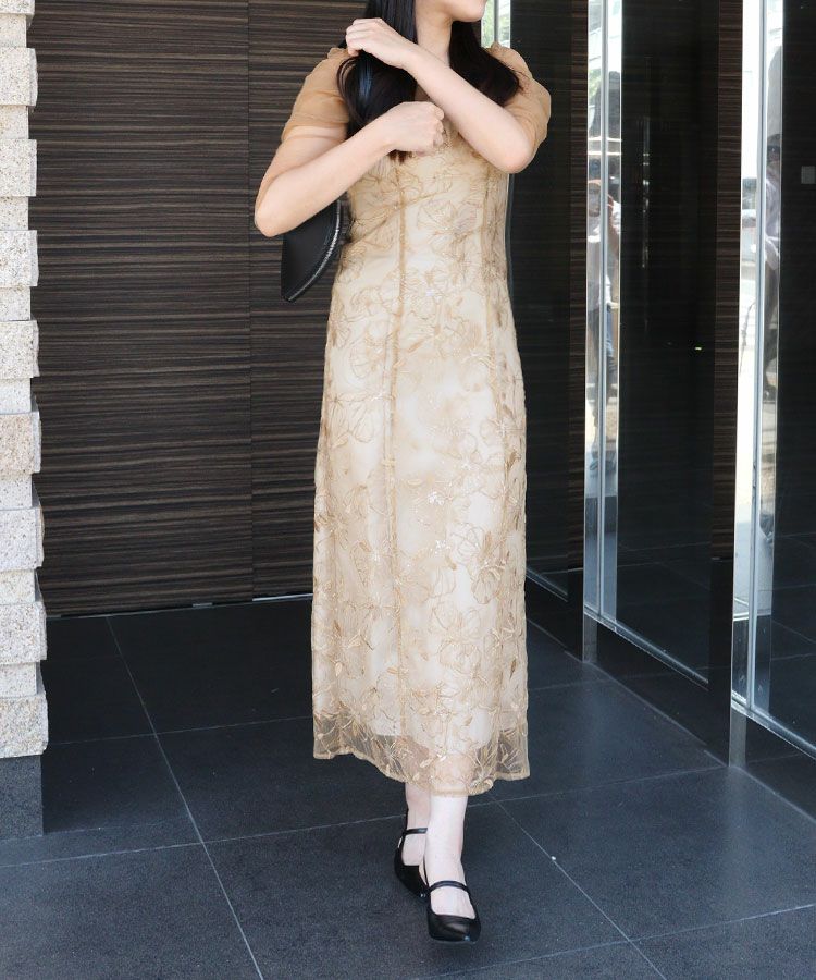 ANDRESED 2way チュールドレス ANDRESD ドレス チュールレイヤードドレス / tulle layered